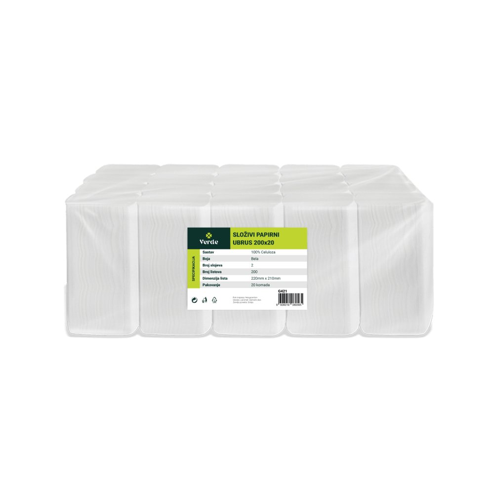 Ubrus složivi 21×22 (200 listova)