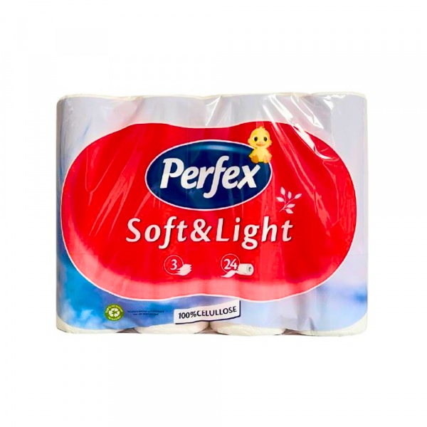 Toalet papir Perfex 24 rolne 3-slojni