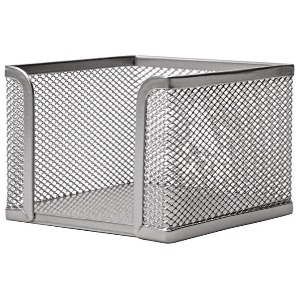 Kocka za papir žičana Srebrna i crna