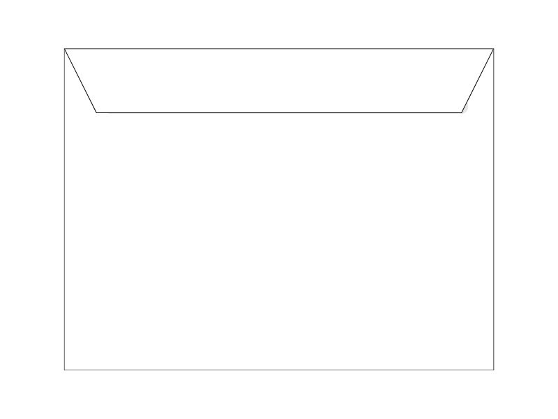 Koverat beli B5 samolepljivi